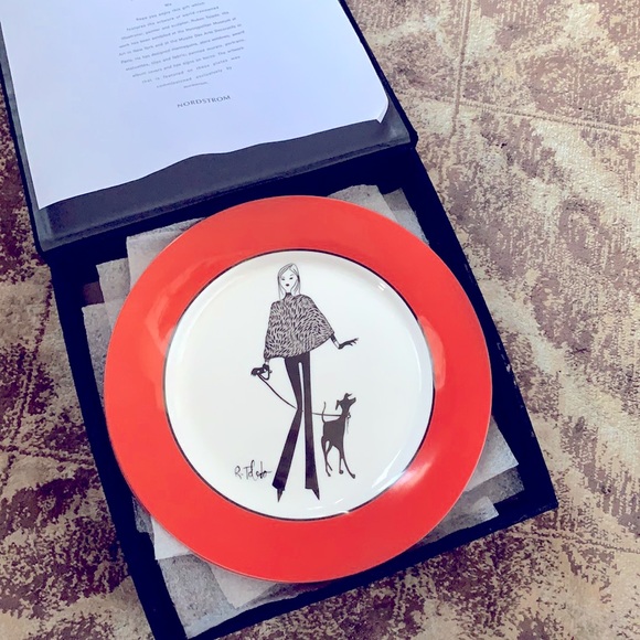 Ruben Toledo dessert plates for Nordstrom